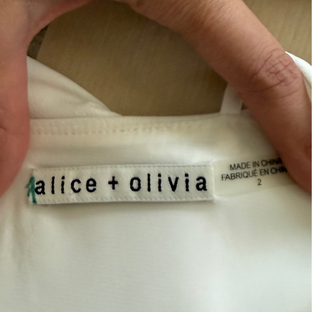Elegant Alice + Olivia White Romper Dress - Picture 3 of 3